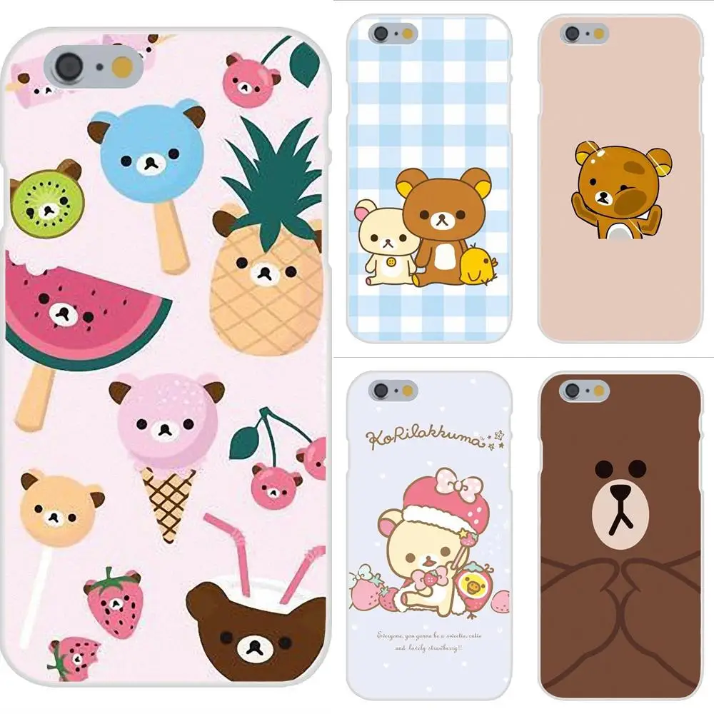 Мягкий чехол из ТПУ с рисунком забавного медведя Rilakkuma для Huawei P7 P8 P9 P10 P20 P30 Lite Mini Plus