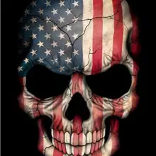 На Заказ Флаг с черепом 3x5ft декоративная Растяжка с американским заказным флагом украшения дома