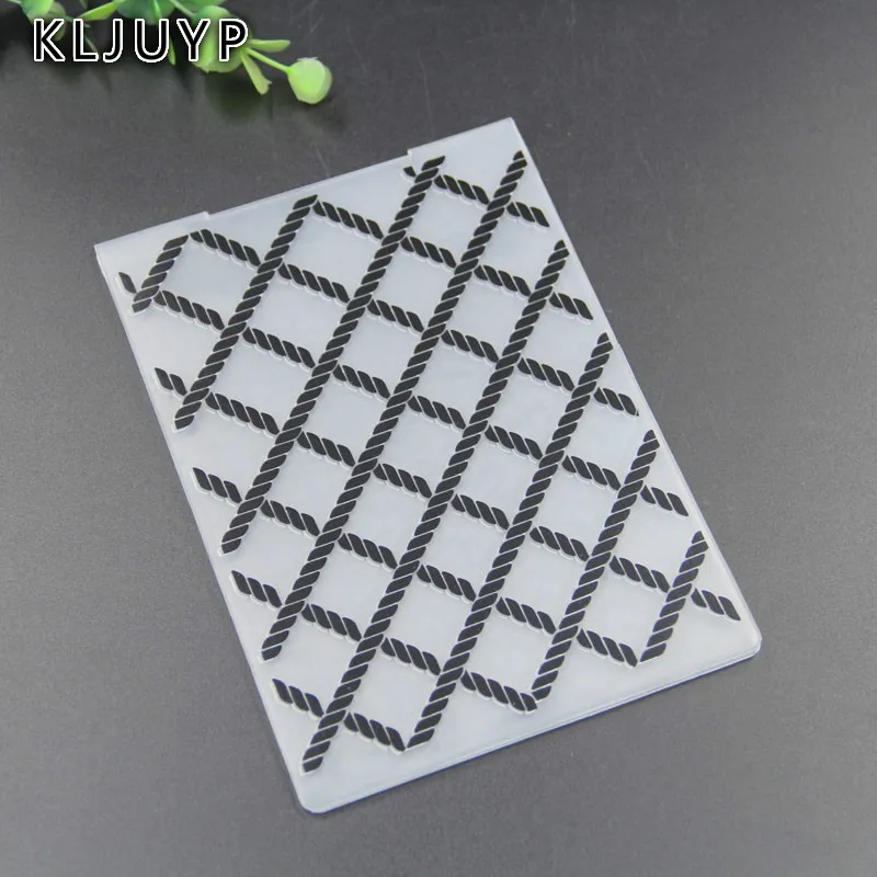 

KLJUYP lattice Plastic Embossing Folders for DIY Scrapbooking Paper Craft/Card Making Decoration Supplies 209
