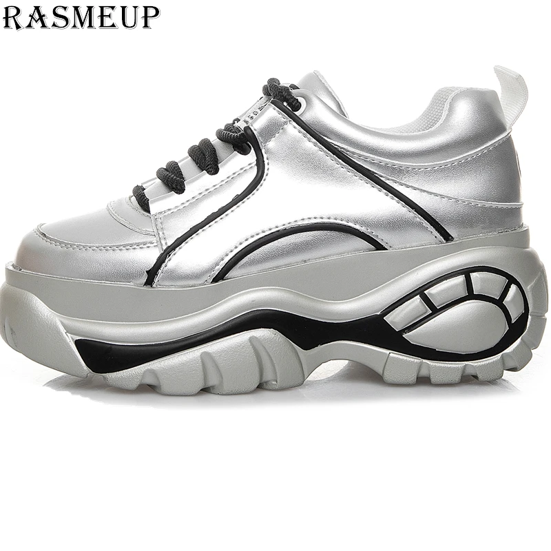 silver chunky trainers