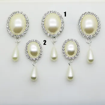 

2017 New 10pcs/pack 48mm/ 60mm Rhinestone slide buckles/DIY hair accessory Flat back brooch/wedding decoration.(112)