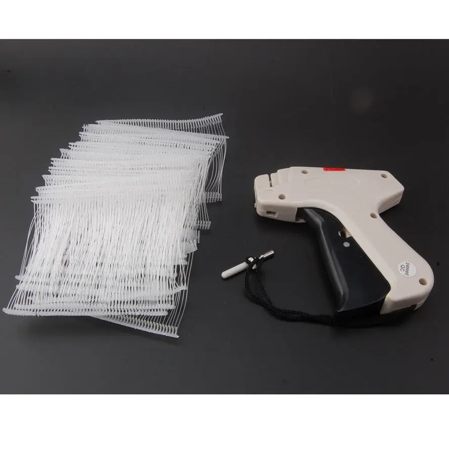

BBQ@FUKA Plastic Clothing Garment Price Label Tagging Tagger Tag Gun + Needles + 1000 Barbs 3" Fit For Universal Accessories
