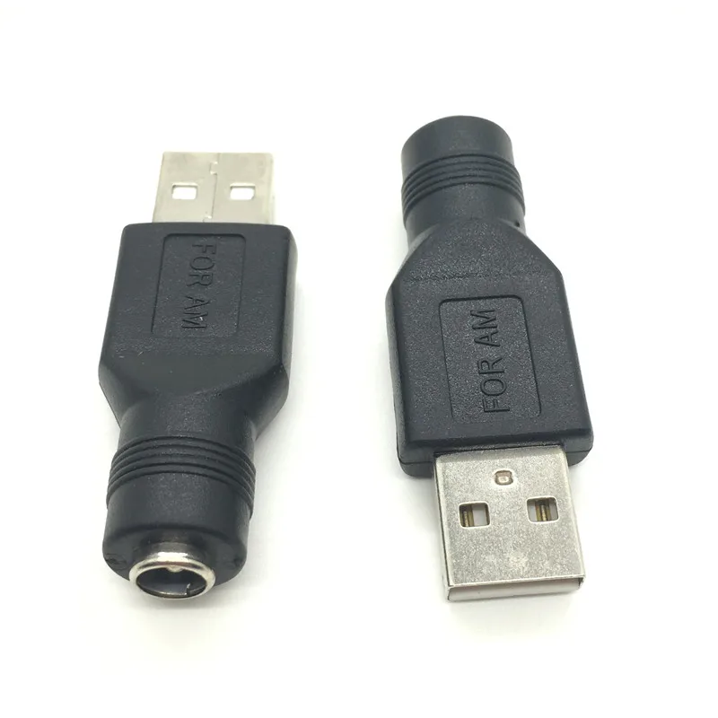 2 шт. DC 5,5*2,1 мм Гнездовой разъем для USB 2,0 штекер 5 В DC разъем питания адаптер для ноутбука ПК