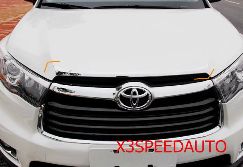 Капот Гриль решетка Накладка для Toyota Highlander хромированный