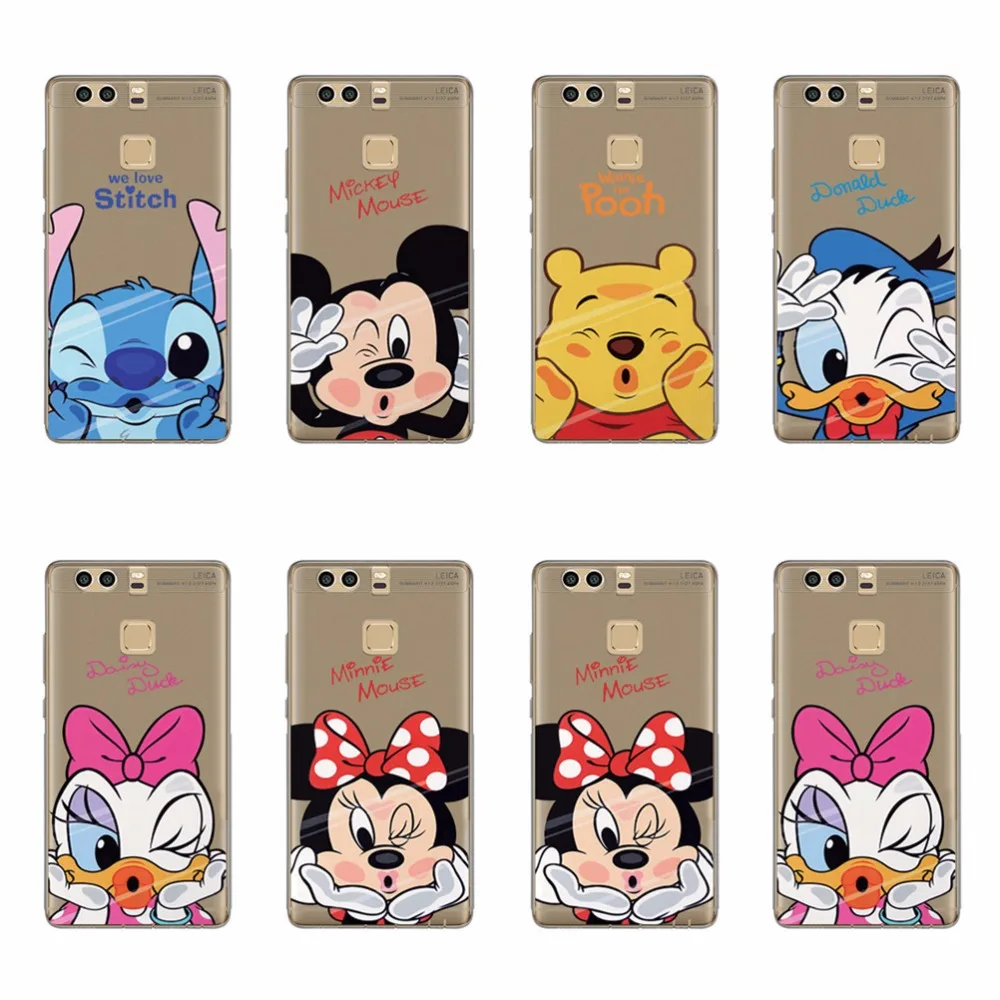 Tpu Funda De Silicona Para Huawei P9 Lite Cubierta Winnie Pooh Punto 