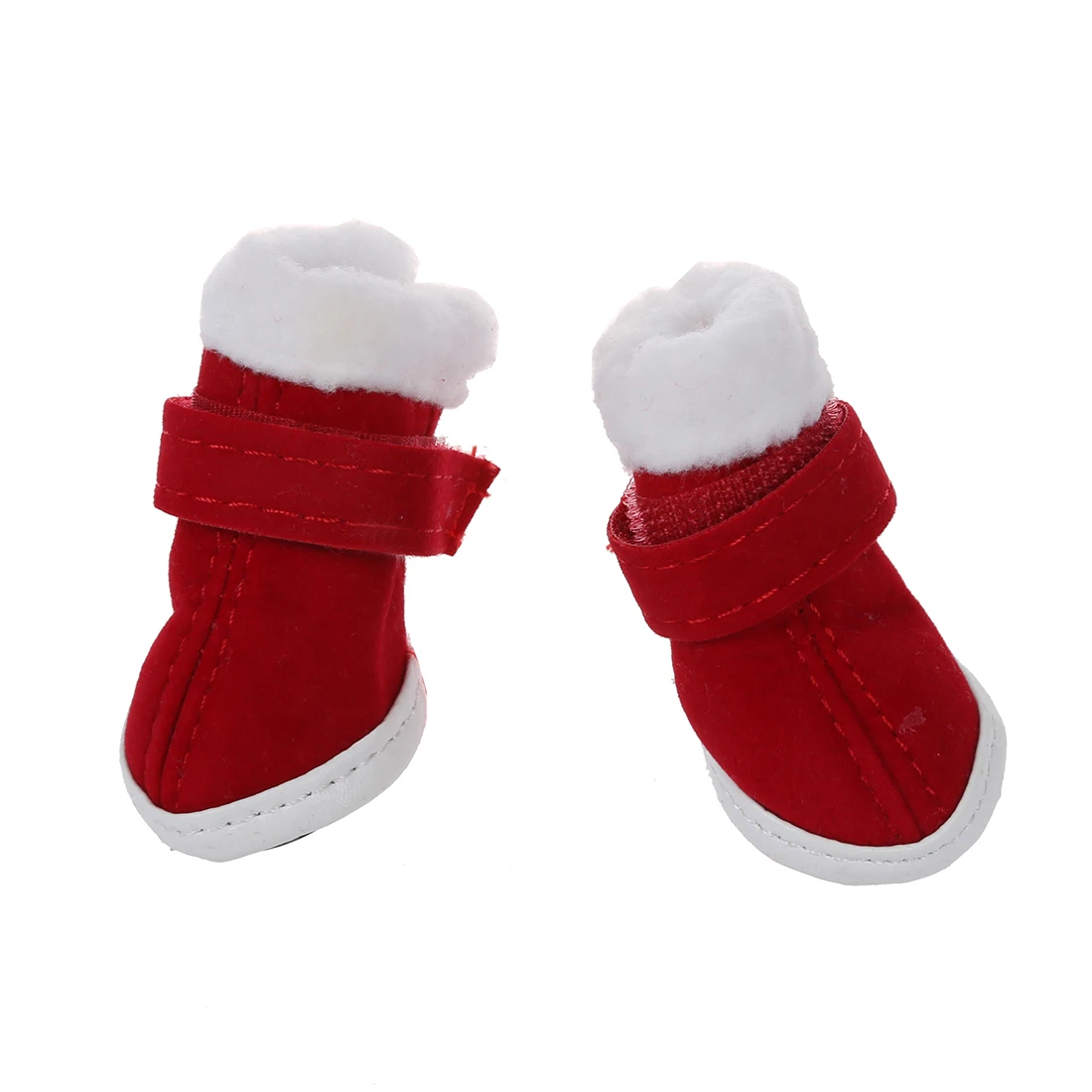 

Hot Warm Walking Pet Dog Cozy Shoes Boots Clothes Apparel 1# - Red--Fit Paws (Approx.): 1.5'' L x 1.1'' W