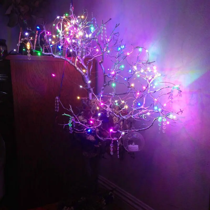 

10M/100LEDs AA battery operated Starry string light fairy Micro LEDs slivery wire lights for christmas wedding party decoration