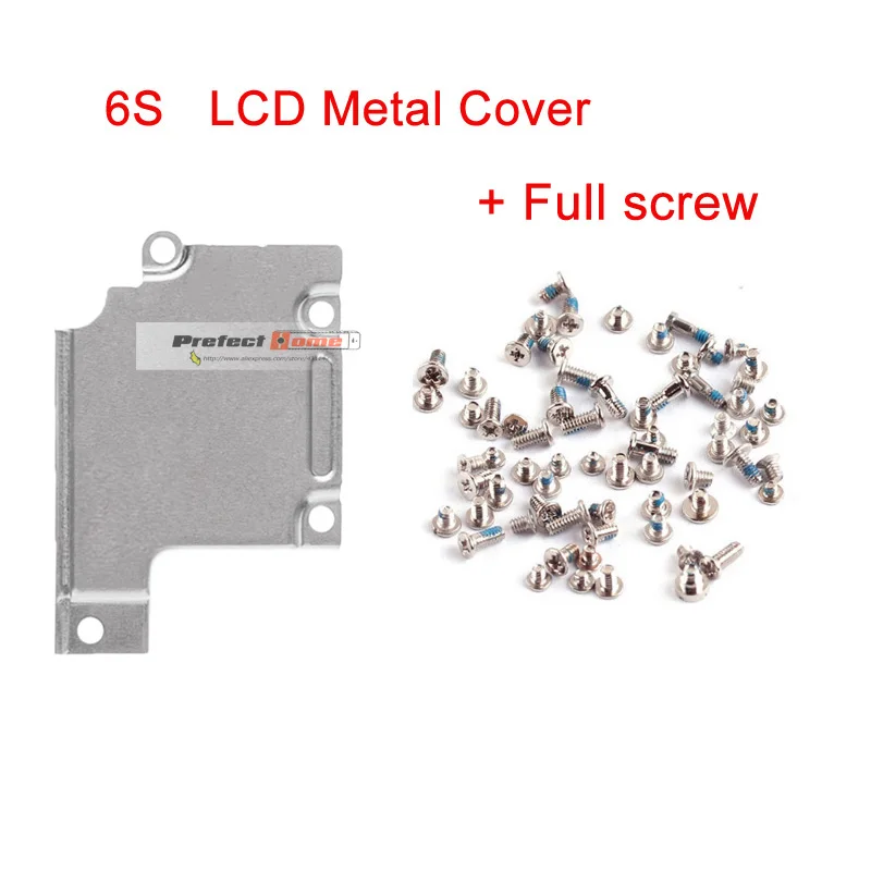 Металлический чехол для ЖК-экрана+ полностью винты для iphone 5, 5S, 6, 6 S, 7, 8 plus, внутренний металлический кронштейн, зажим, держатель, запчасти - Цвет: 6s Lcd cover  screws