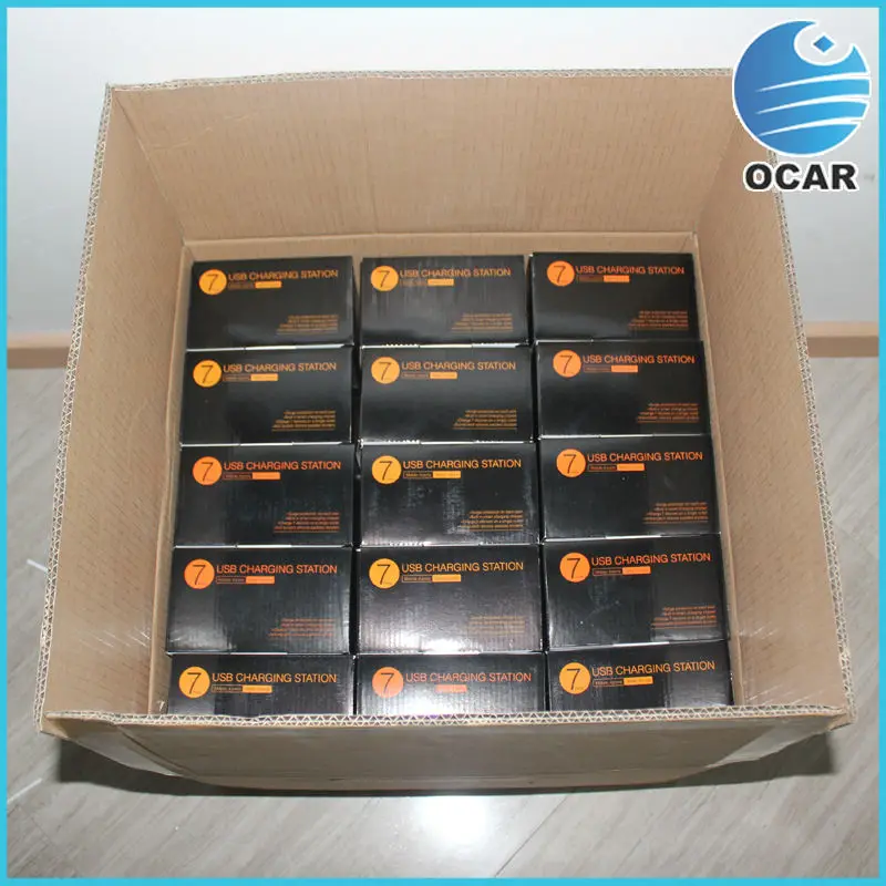 7 ports USB Charger Black 056