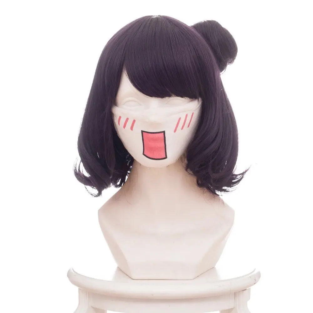 Game Fate/Grand Order FGO Katsushika Hokusai Cosplay Wig Purple Hair With A Bun+ Cap | Тематическая одежда и униформа