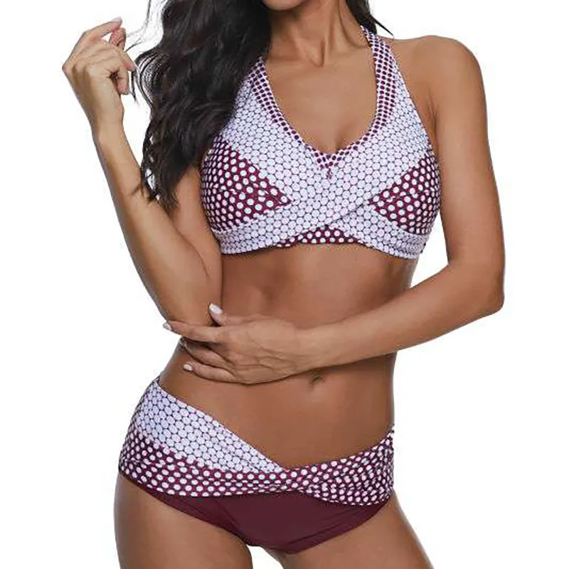 

Women Split Push Up Dotted with Briefs for Summer KS-shipping