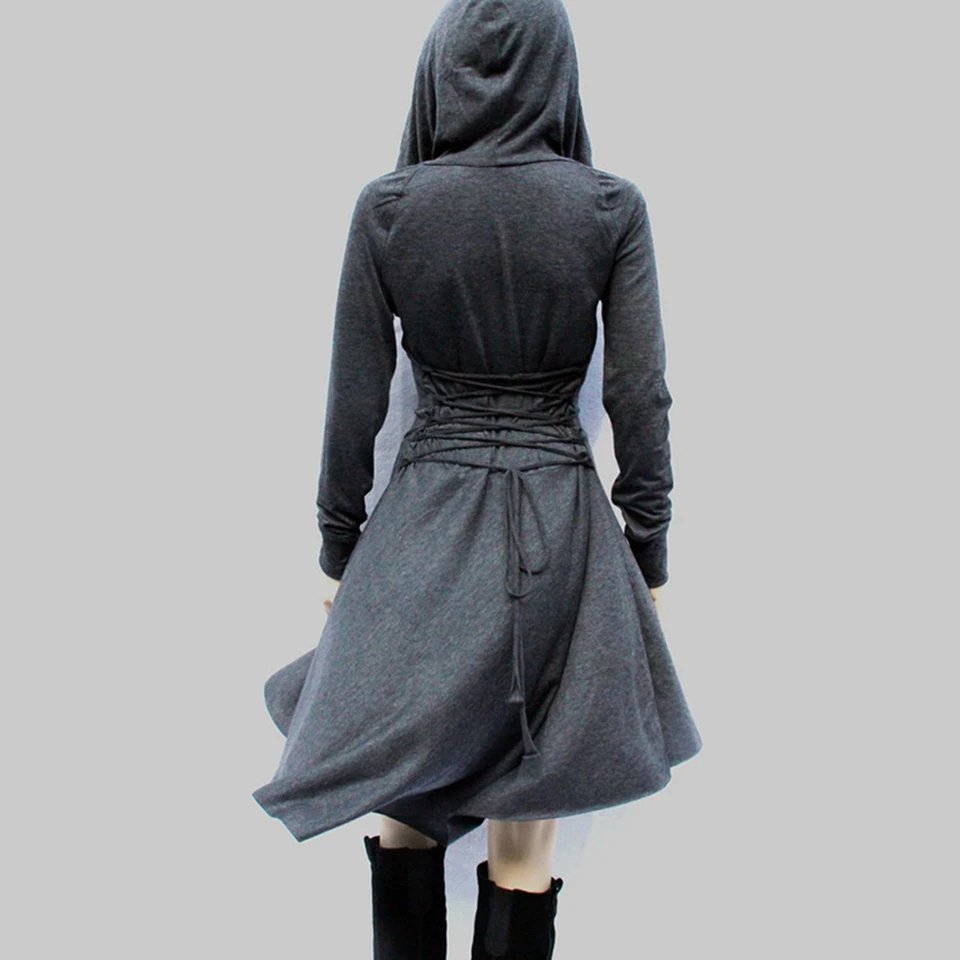 women's hooded dress coat