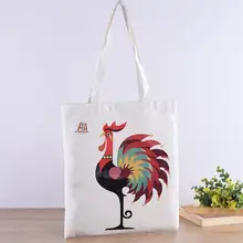 200 шт/партия петух в шесть цветов заказной логотип многоразовые хозяйственные сумки, парусиновые сумки для покупок