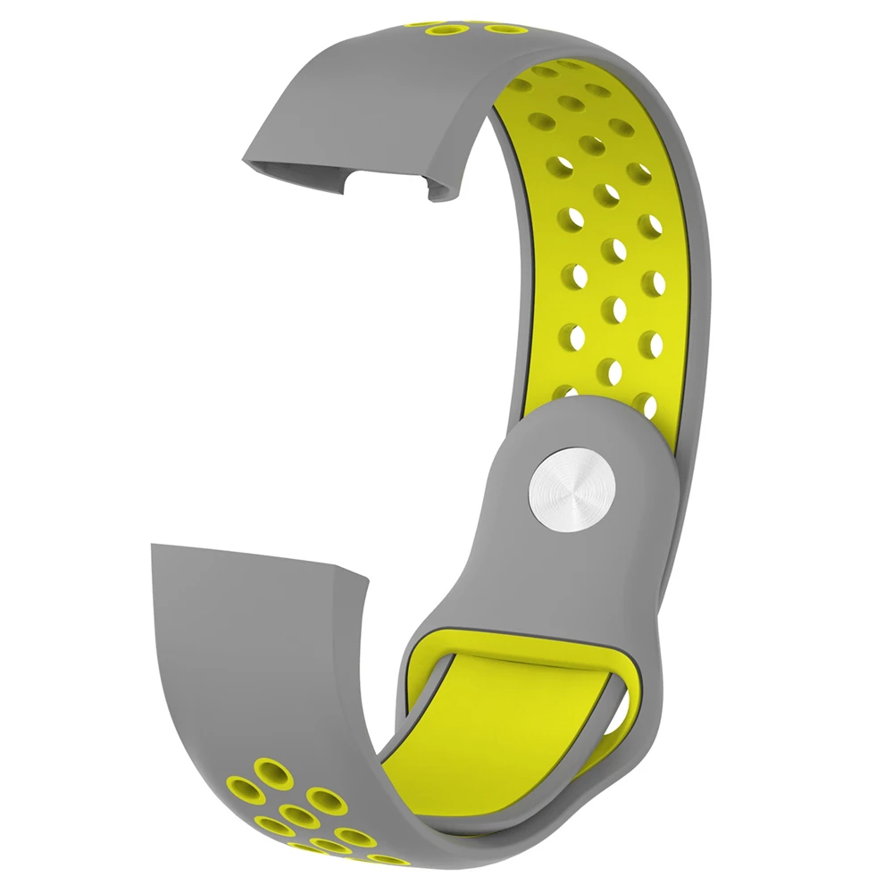 Силиконовый ремешок для Fitbit Charge 3 фитнес-трекер спортивные Smartwatch двойной цвет пористые дышащие часы