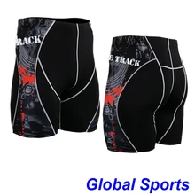 Мужские фитнес шорты для плавания с принтом ужасов обтягивающие короткие эластичные фитнес-плотно шорты с принтом hallowas