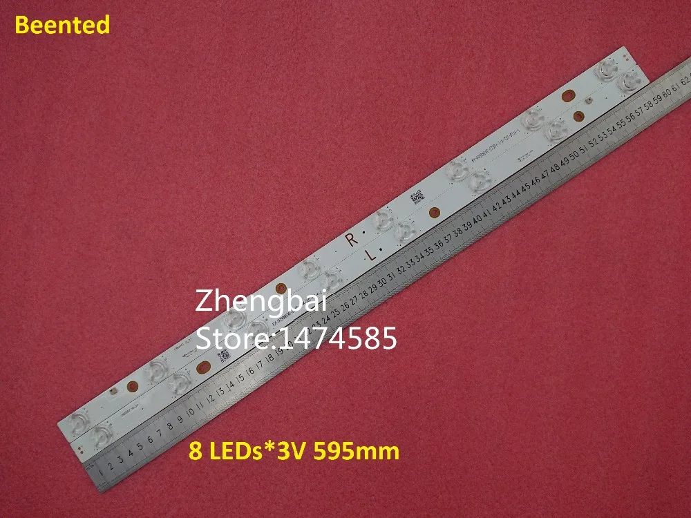 

100%New 2 PCS*8 LEDs*3V LED backlight strip bar LB60007 V0 01 V1 03 for 60"TV