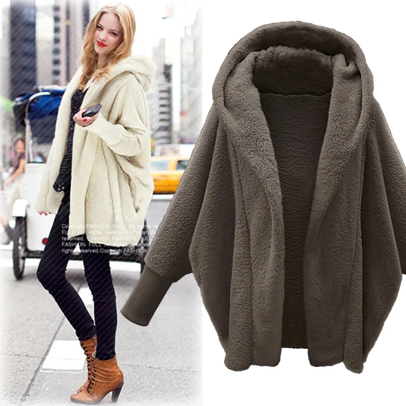 2018 New Winter Jacket Women Velvet Thick Warm Soft Fur