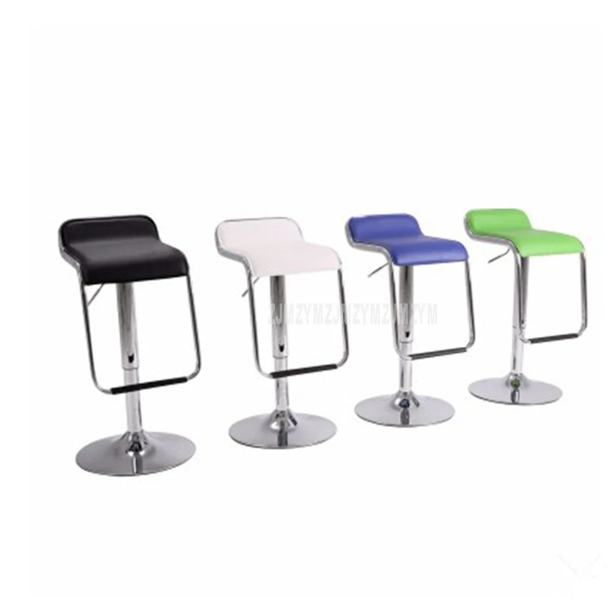 Lifting Swivel Bar Counter Chair Rotating 56-76cm Height Adjustable Bar Chair PU Leather Soft Cushion High Footstool Barstool