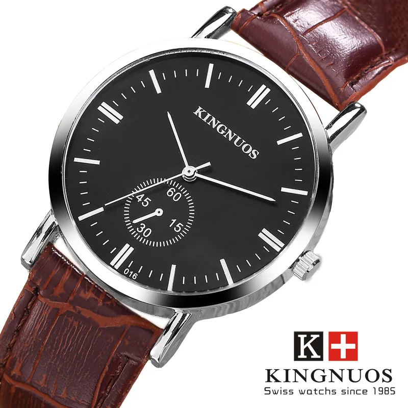 KINGNUOS наручные часы для мужчин 2019 Топ Бренд роскошные известные Мужские кварцевые
