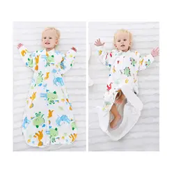 Одежда для малышей для маленьких мальчиков и девочек хлопковые одеяла спальные халаты комфортные покрывала одежда с длинным рукавом