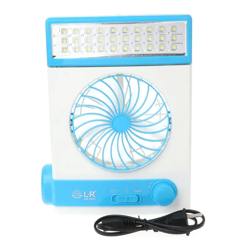 

Solar Power Mini Fan Multifunction AC Direct Charge Fans With LED Table Lamp & LED Flashlight