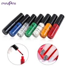 7 флакон/Набор для штамповки ногтей Гель-лак 6 цветов DIY Маникюр УФ Гель-лак для ногтей растворимый лак дизайн ногтей лак для стемпинга