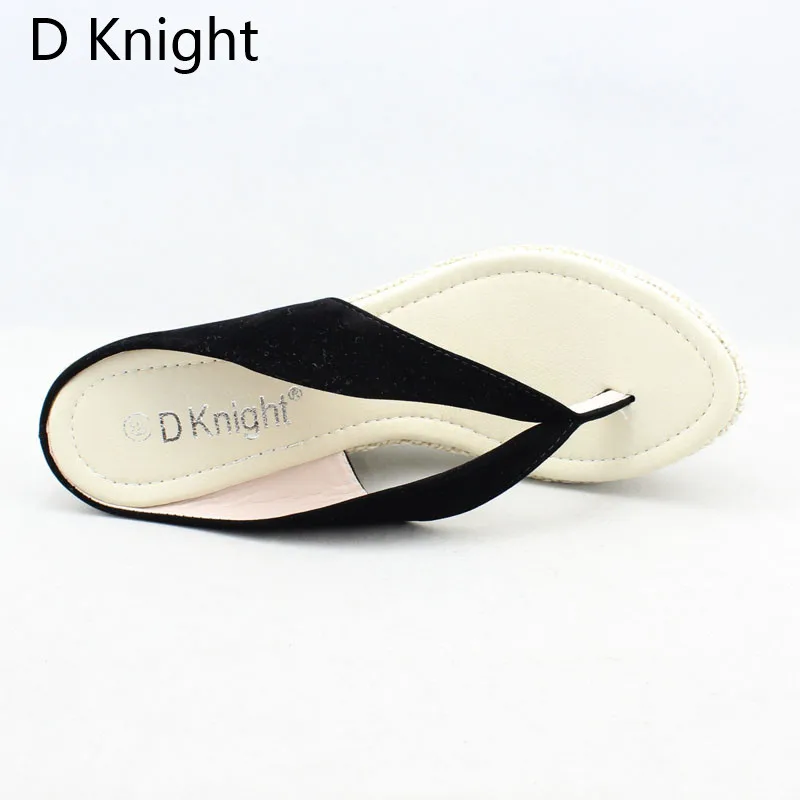 Bohemia Summer Platform Wedges Sandals Comfortable Slip On Slippers Black Red Pink Flip Flops Wedges Heels Sandalias Plataforma (2)