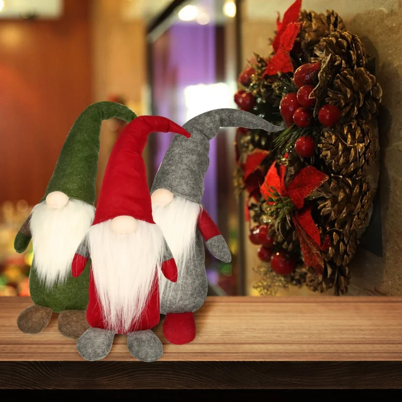2018 Новый Санта Клаус куклы Рождественские Tomte Рождество стоял фигурка лес украшения Дети Рождественские подарки украшения дома игрушка F2