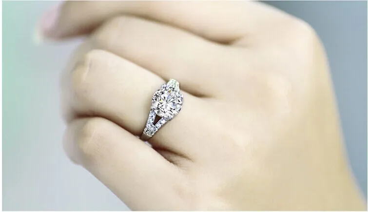 Классическое Обручальное кольцо sona 2 karat для женщин ALW1909|finger ring|engagement ringthe ring |