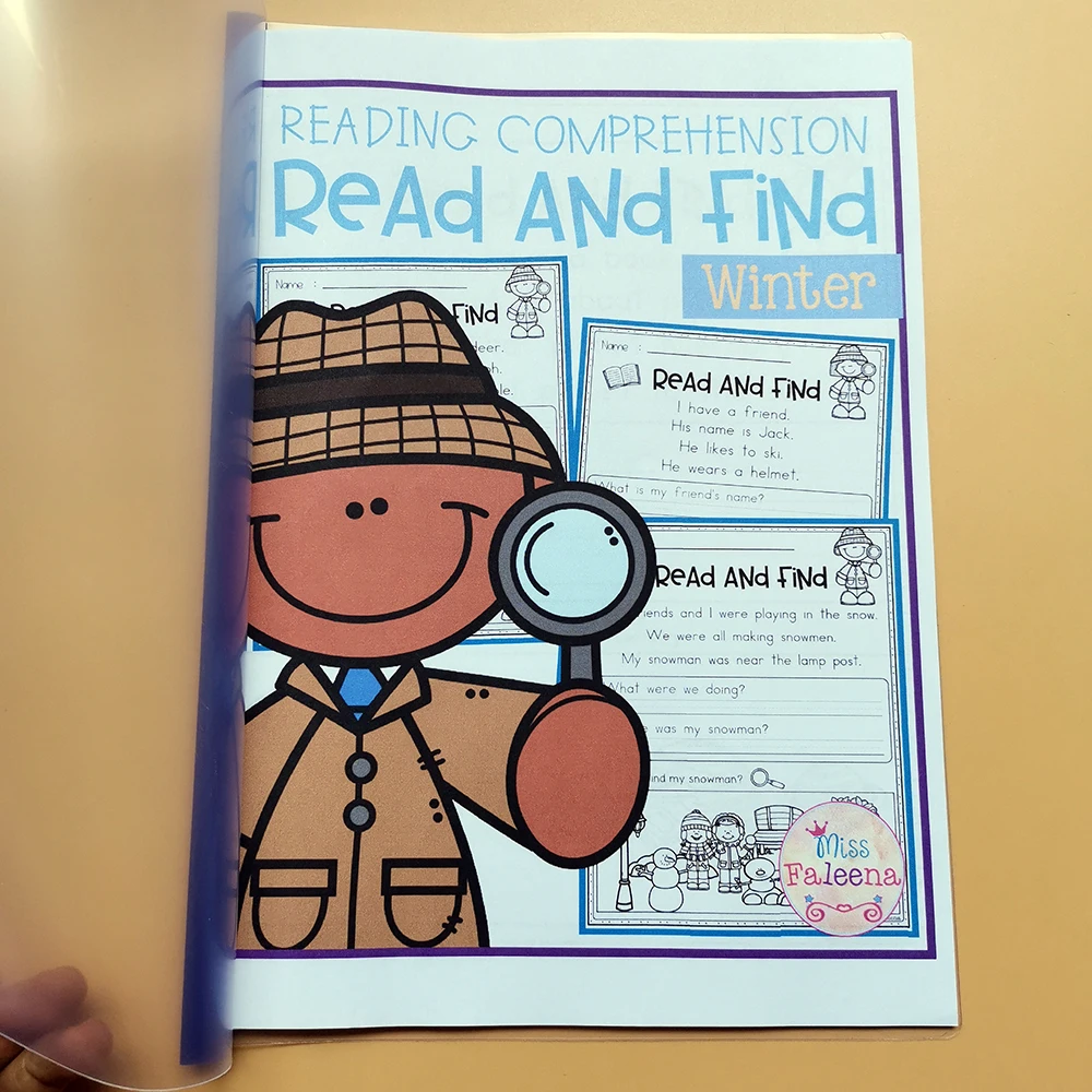 

Read and Find Early Educational Toys Children Learn English Homework Sentence Interactive Phonics Coloring Practice Workbook