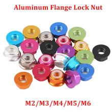 10pcs M2 M3 M4 M5 M6 Aluminum Flange Nuts aluminum Nylon Insert Lock Nut Self-locking locknut for RC Model Parts 10pcs M2 M3 M4 M5 M6 Aluminum Flange Nuts aluminum Nylon Insert Lock Nut Self-locking locknut for RC Model Parts