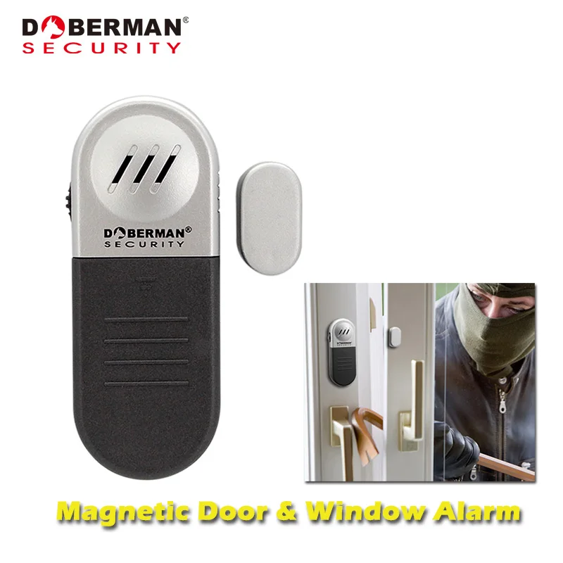 

Doberman Security Magnetic Door Window Security Alarm Home Security Protection Alarm Sensor Detector 100dB Entry Defense Alarm