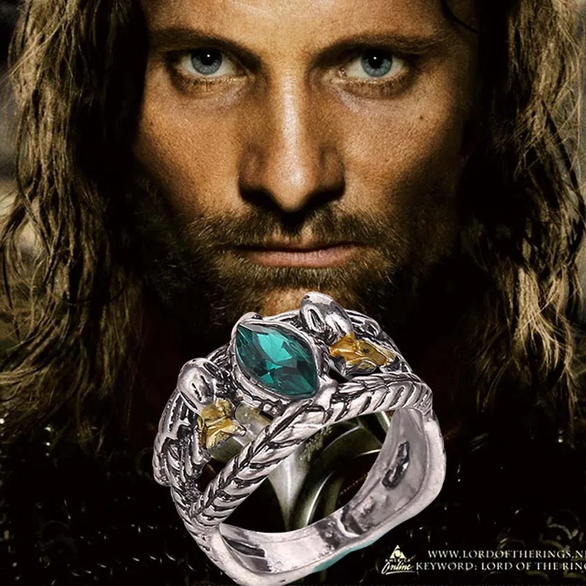 Властелин колец арагорна способа барахира из мода кольцо мужские 8 12|ring portfolio|jewelry
