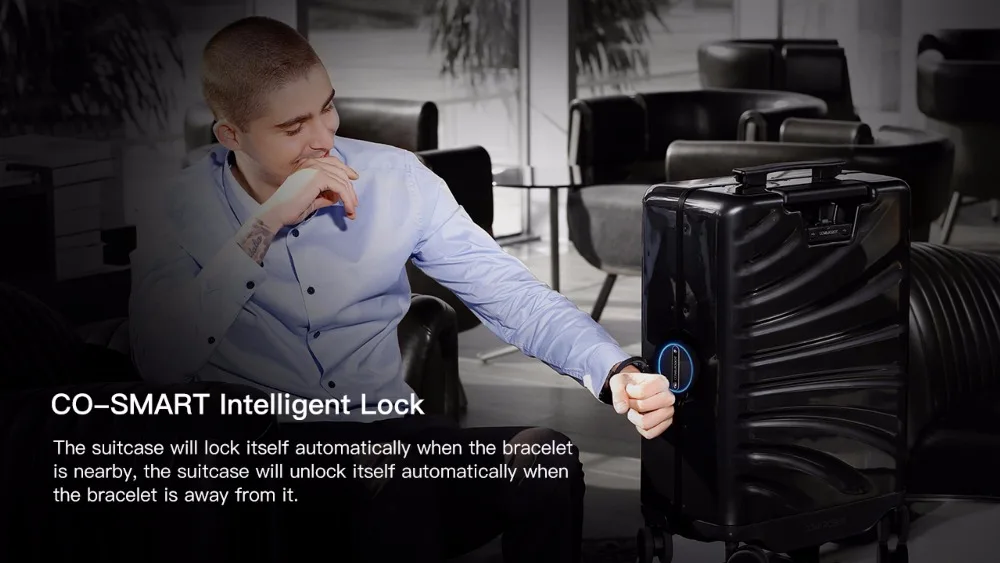 Искусственный интеллект, комбинированный робот-чемодан для путешествий. Высококачественный роскошный робот-багаж для путешествий. Вместительный-1