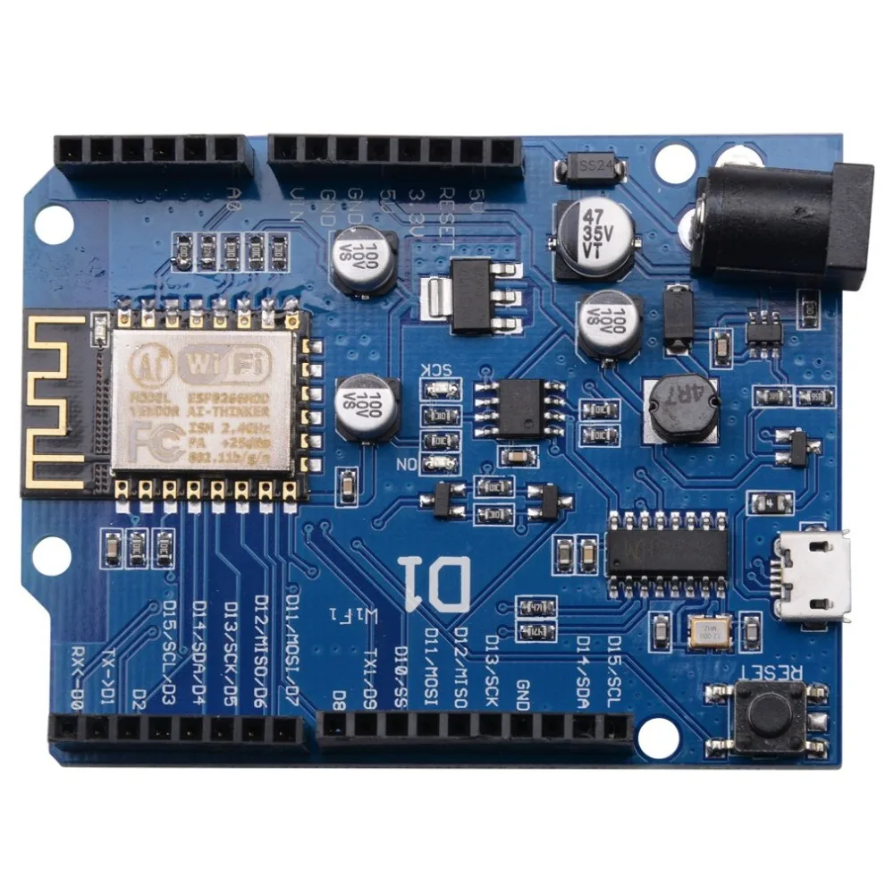 Для WeMos D1 CH340 CH340G Wi Fi макетная плата ESP8266 ESP 12F 12E модуль для Arduino IDE/SATA UNO R3 Micro USB один 3 v