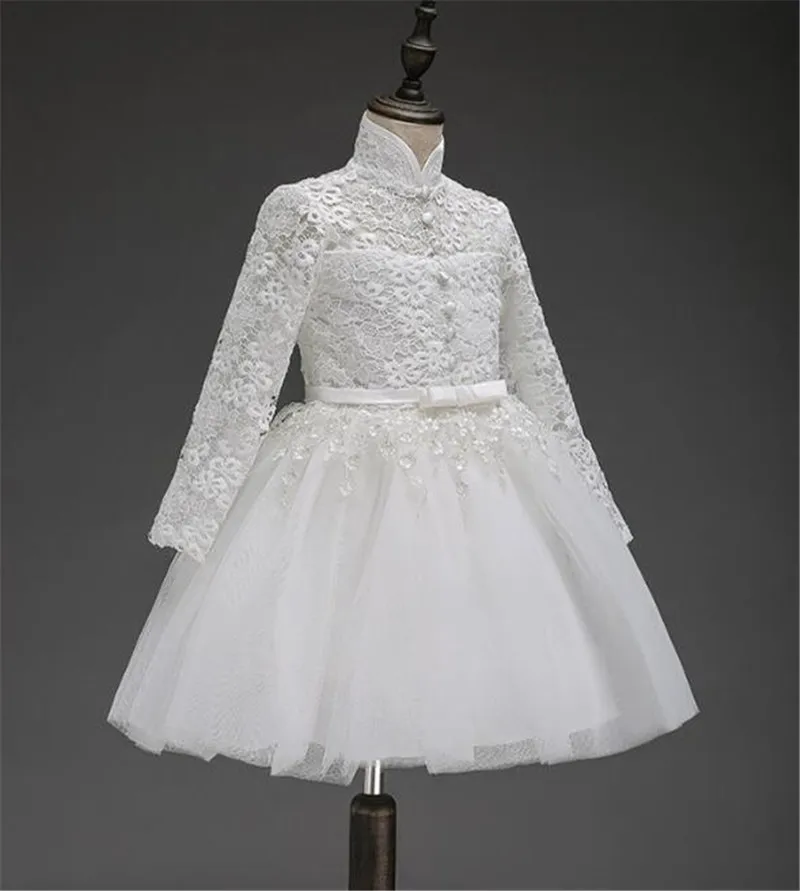 2017 Flower Girl Dress For Wedding Pageant Prom Party White Lace Dress Baby Kids Clothes Toddler Children Events Special Gown HTB10Gg1QpXXXXbXXFXXq6xXFXXXj - 2017 Flower Girl Dress For Wedding Pageant Prom Party White Lace Dress Baby Kids Clothes Toddler Children Events Special Gown