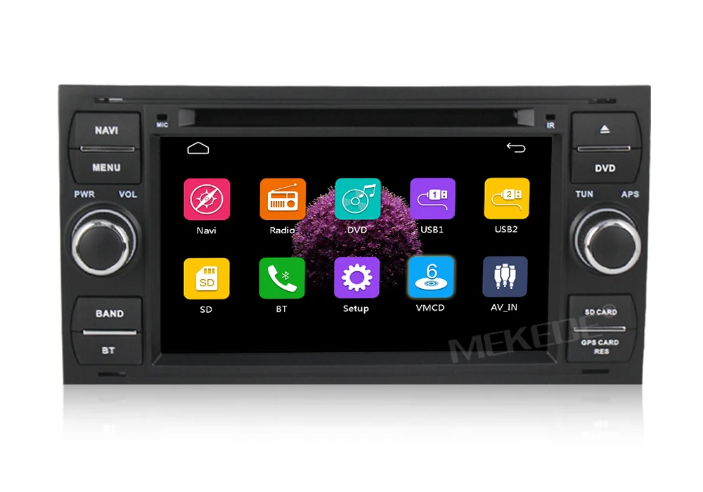 Cheap MEKEDE free shipping Car Multimedia dvd Player For Focus C-Max S-Max Fusion Connect Fiesta Galaxy Mondeo Car Radio Head Unit BT 13