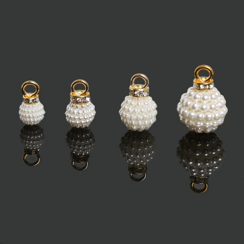 Оптовая продажа 1 и 10 шт. жемчужные кабошоны гранат белые Ivoy Имитация Бусины ABS