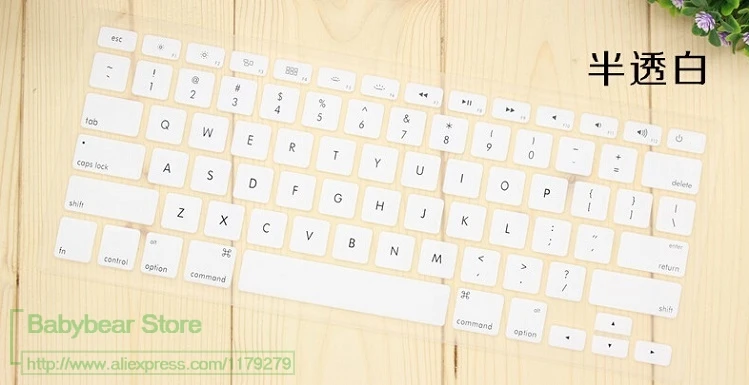 Для Apple ipad Bluetooth Беспроводной клавиатура Mc184Ch A1314 Imac G6 Imc клавиатура протектор версия Английский США для рабочего стола, аксессуары для ПК - Цвет: white