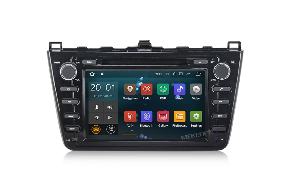 Sale PX3 2Din 2G+16G Android 7.1 Car DVD Multimedia Video Player For Mazda 6 /Ruiyi /Ultra GPS Navigation 4 Core Stereo Radio 1080P 12