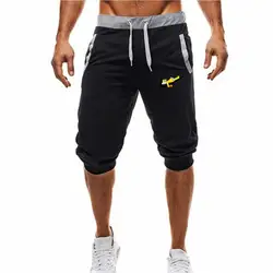Модные летние повседневные мужские шорты для фитнеса шорты для бега Homme удобные короткие мужские брюки до колена бордшорты