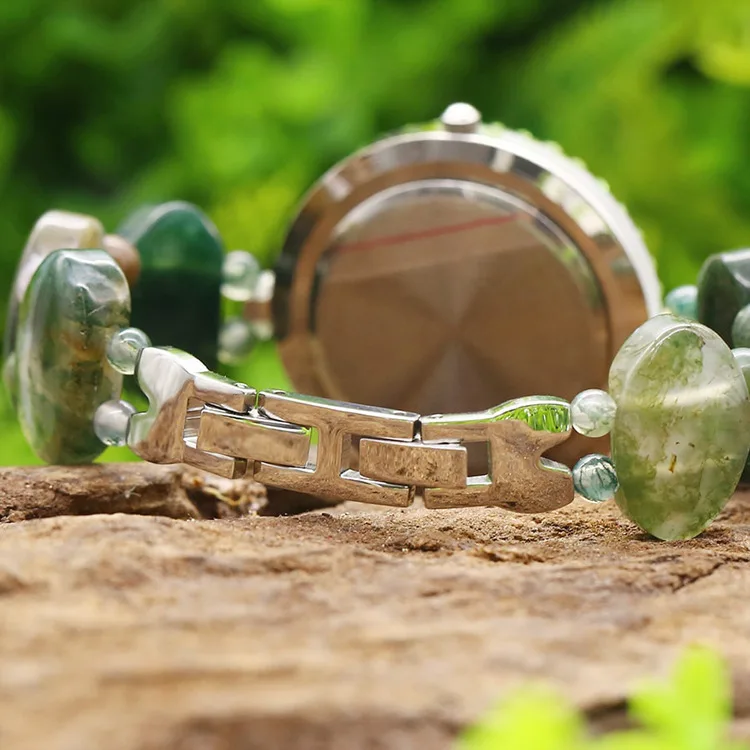 Прямые продажи, распродажа, часы-браслет из настоящей MS,, натуральные индийские Агатовые камни, подарочный набор, сверло для женщин
