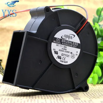 

AB0924HB-Z01 DC 24V 0.6A 9733 9CM 97*97*33mm 2 Wires Turbofan Blower Cooling Fan