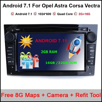 

2 Din Android 7.11 For Opel Astra HJG Steering-Wheel Car DVD Player Multimedia HD1080P Wifi 3G Bluetooth OBD2 USB SD TV AUX