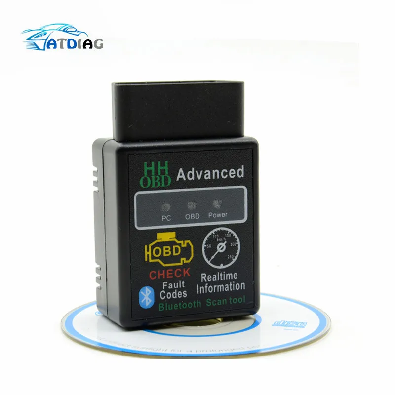 Hh OBD OBD2 ELM327 Bluetooth OBDII CAN BUS Check двигатель авто диагностический сканер инструмент Интерфейс адаптер для Android PC