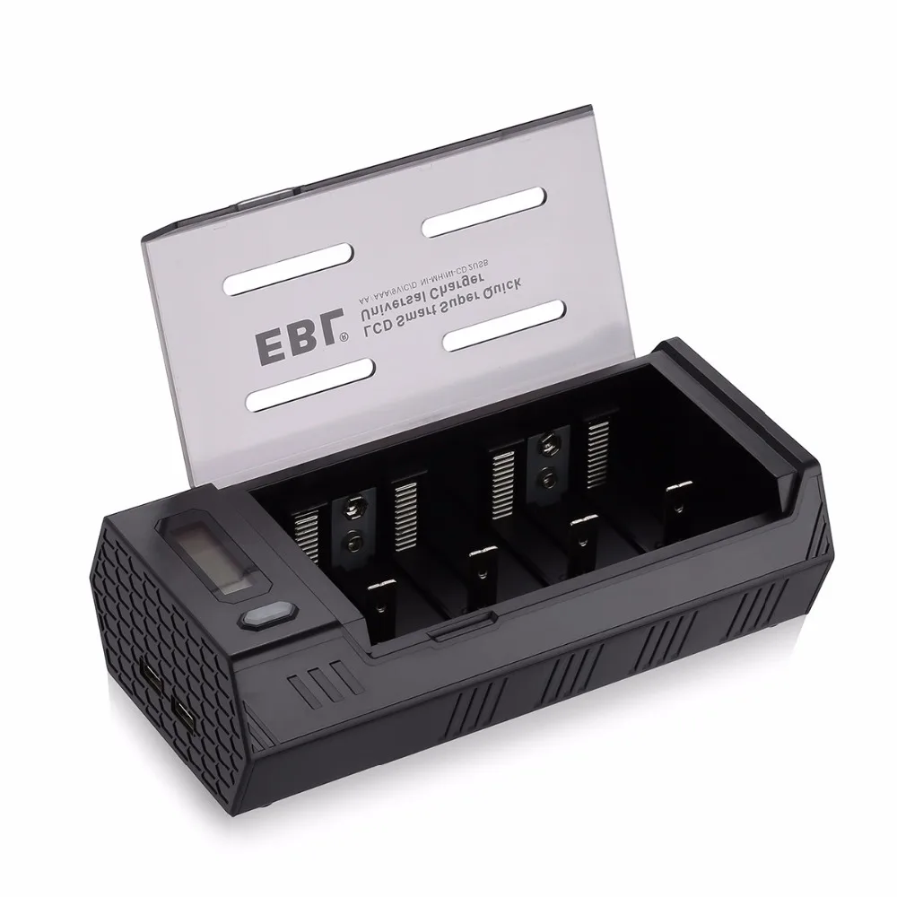 EBL Upgraded Universal Battery Charger for AA AAA C D 9V Ni MH Ni CD