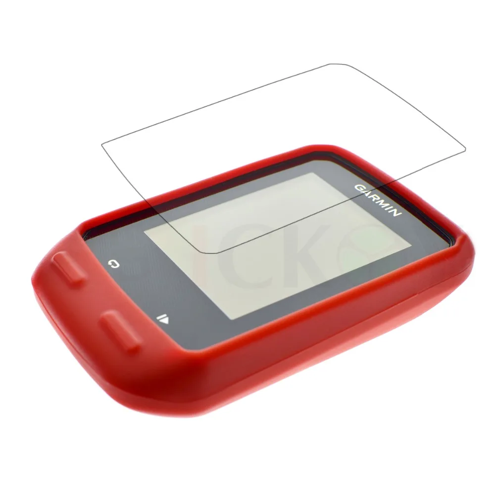 

Hot New Silicone Rubber Protect Red Case + LCD Screen Film Protector For Garmin Edge 510