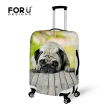 Дорожный багажный аксессуар для 18-30 дюймов, чехол для костюма с принтом собаки, защитные эластичные Стрейчевые Чехлы, чехол для костюма, чехол для багажника