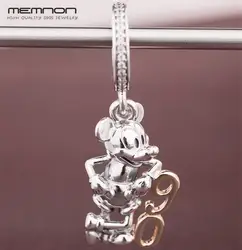 Memnon Ограниченная серия 90th юбилей Подвески стерлингового серебра 925 Fit браслет бусины подвески для женщин DIY ювелирных изделий