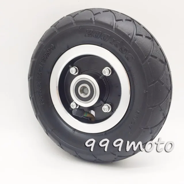 US $6.99 Electric Scooter Tyre With Wheel Hub 8 Scooter 200x50 Tire Inflation Electric Vehicle Aluminium Al